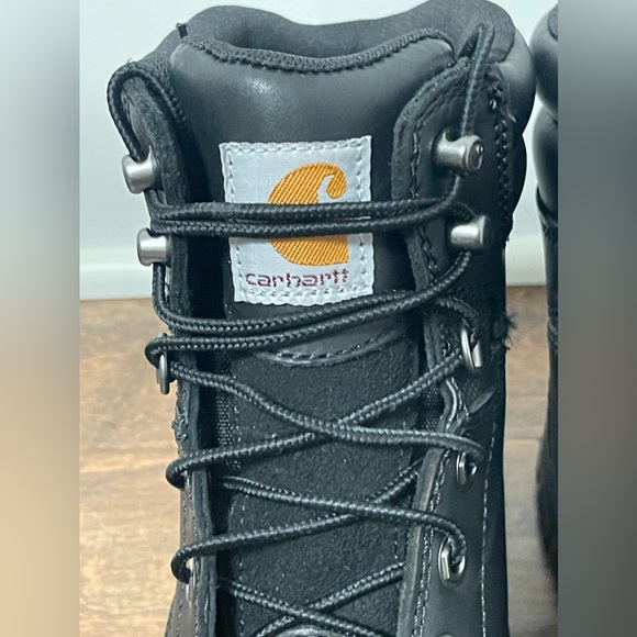 NWOB Carhartt Black Rugged Flex 6 Work Women Boots Size 8 - Picture 4 of 9